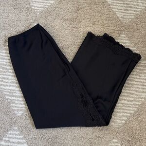 Wild Fable Maxi Skirt with Laced Slit & Trim